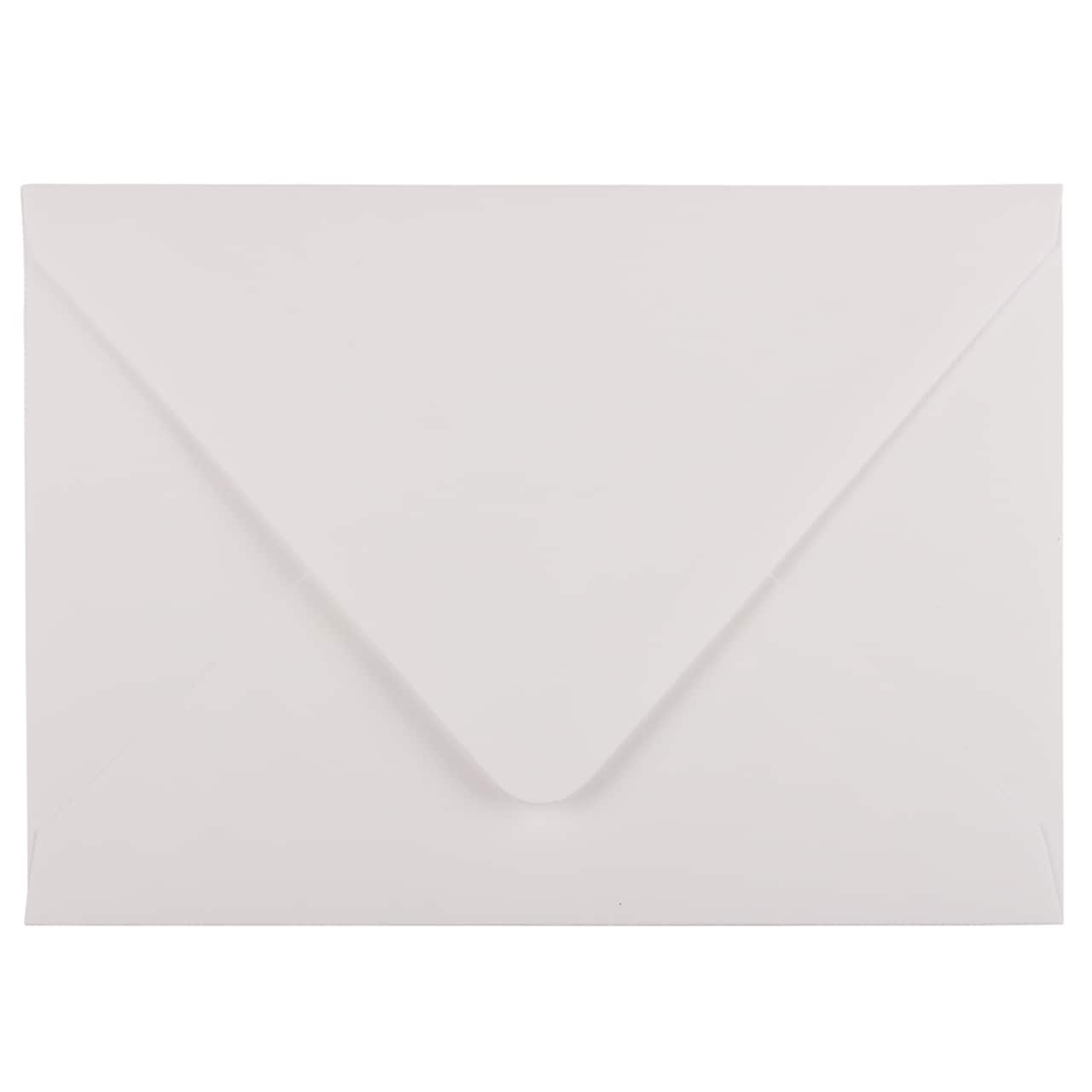 JAM Paper White A7 Invitation Envelopes with Euro Flap, 50ct.